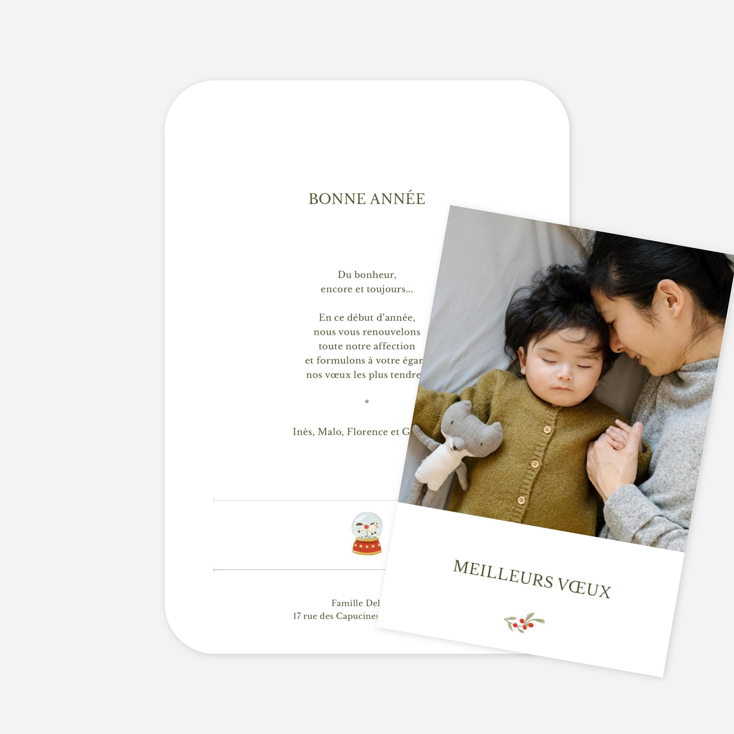 Carte de voeux En attendant Noël