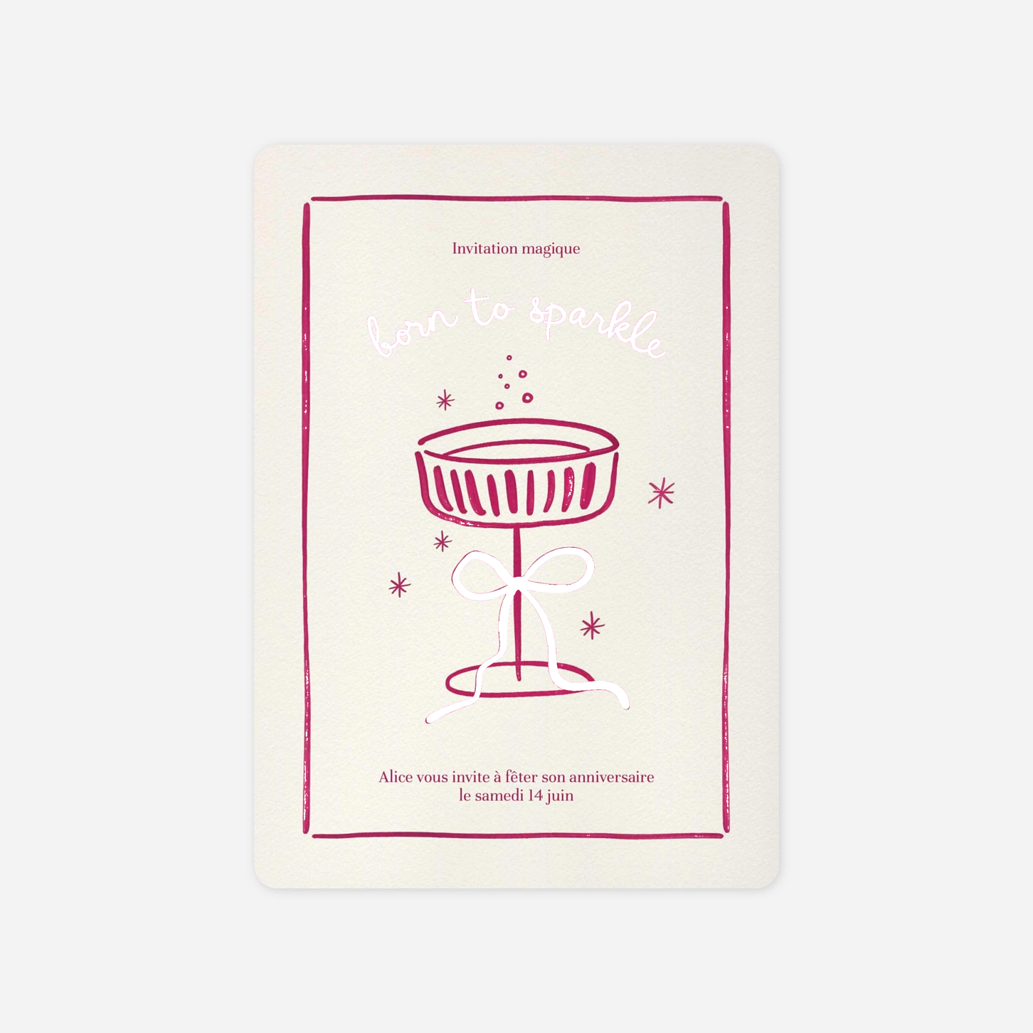 invitation anniversaire Moment convivial