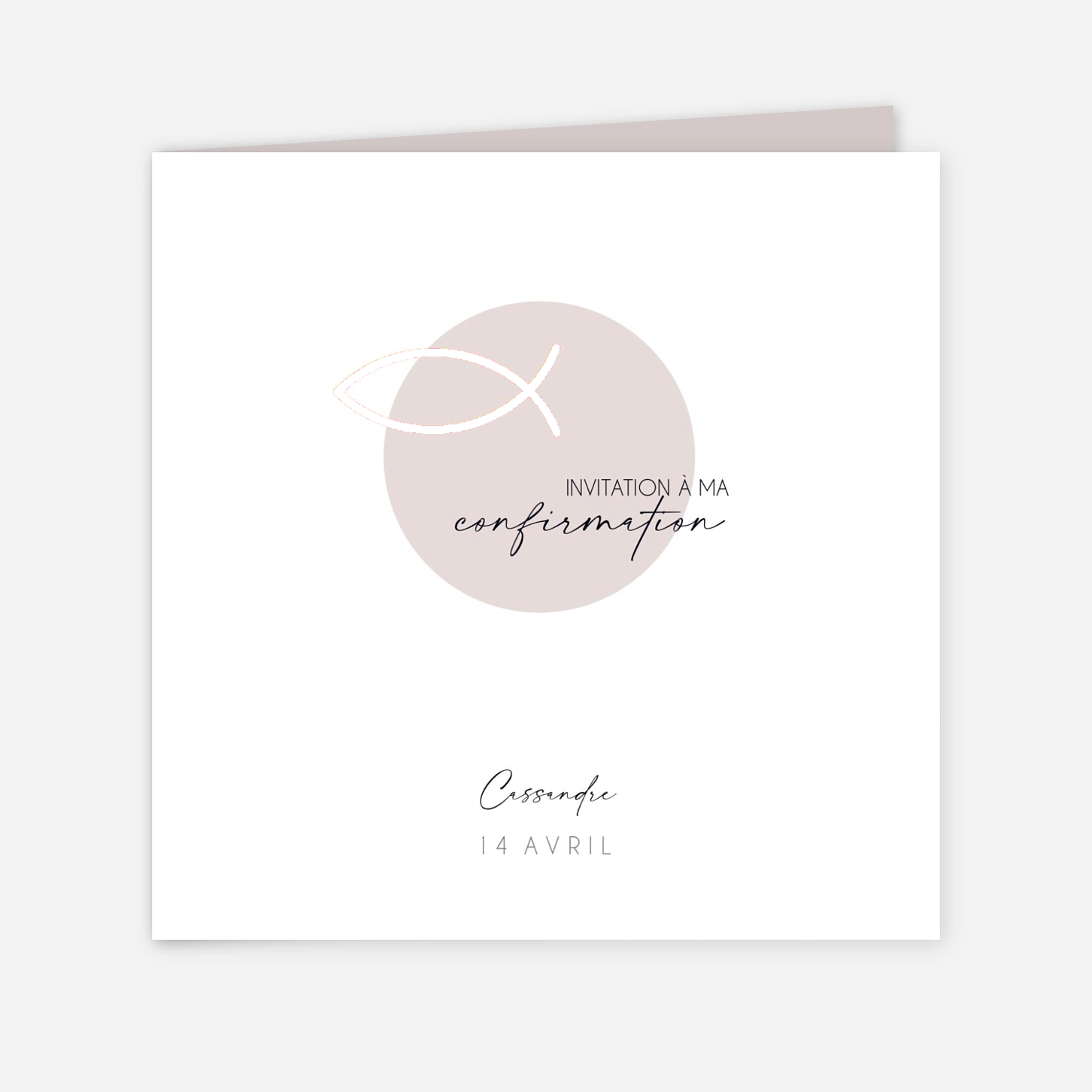 Invitation Confirmation Douce joie