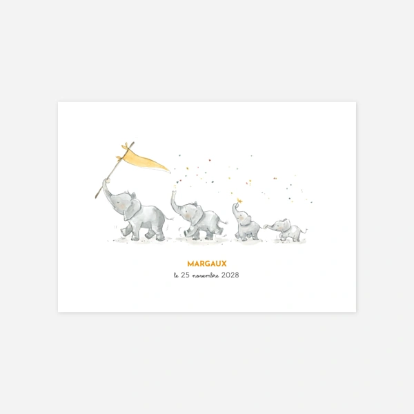 Éléphants en famille