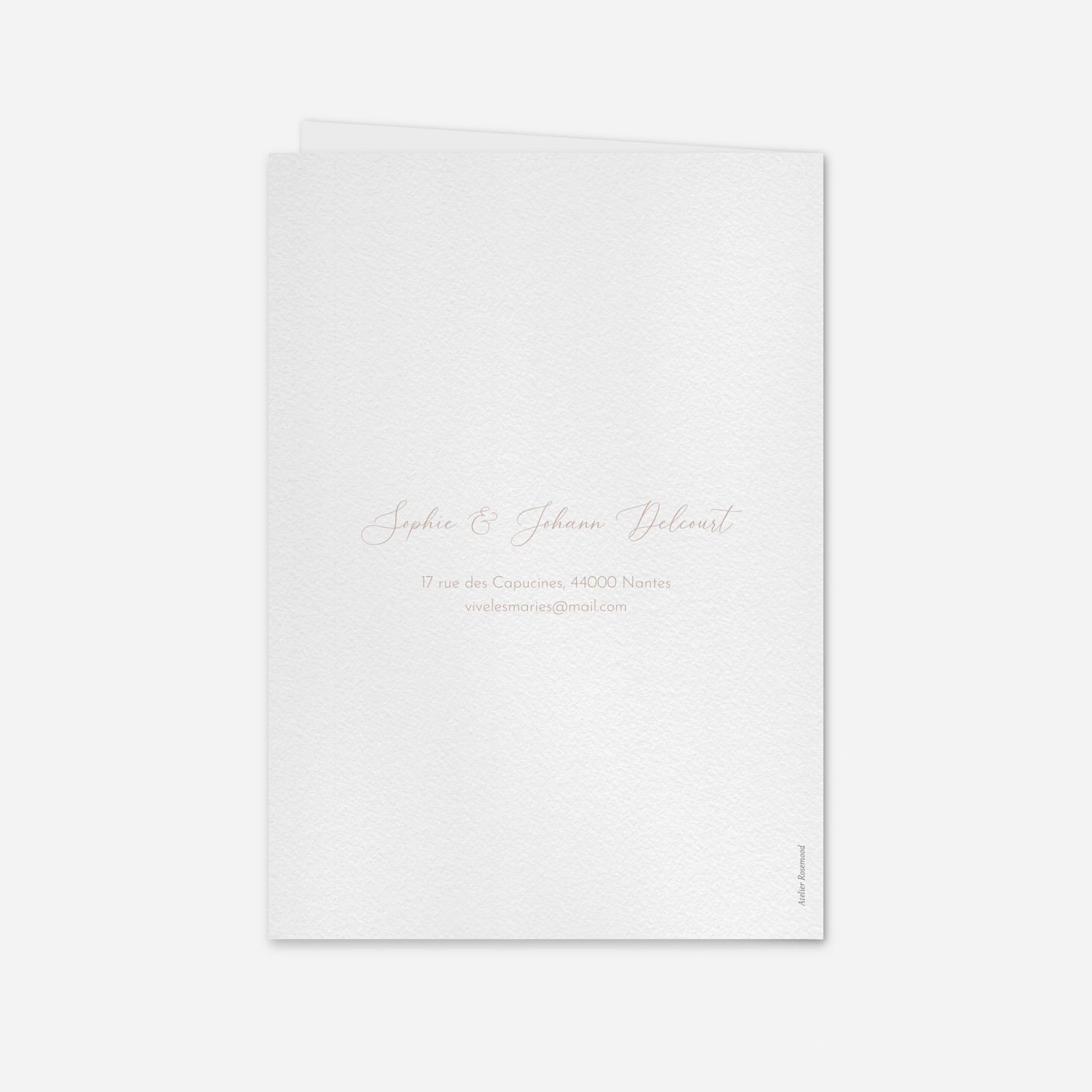 Carte de remerciements Enfin Nous