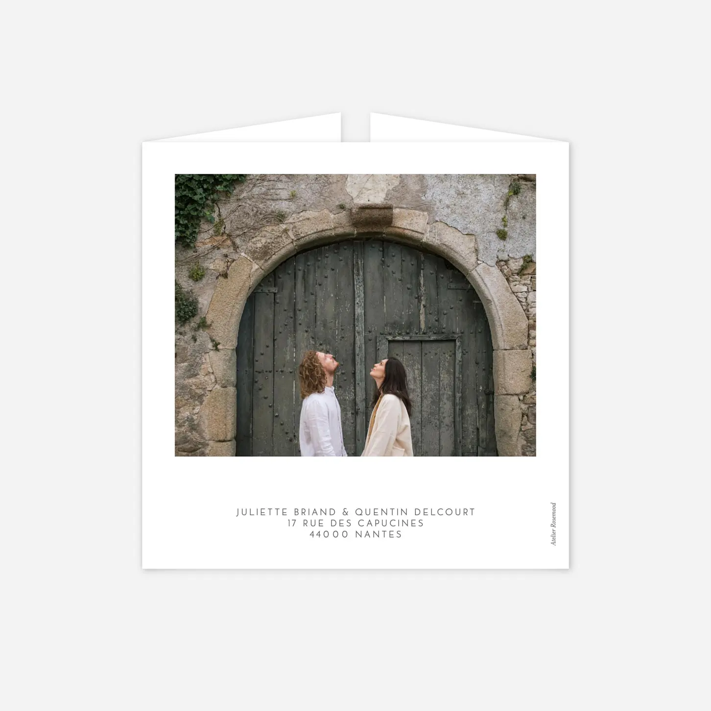 Faire-part mariage Élégant cœur