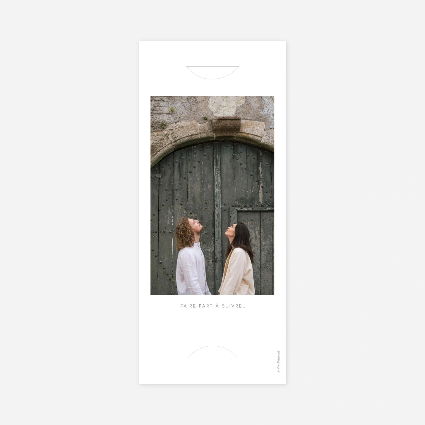 Save the date Élégant cœur