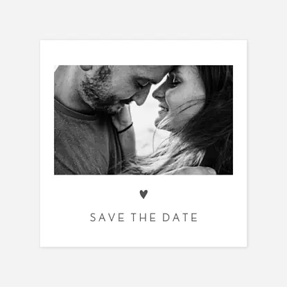 Save the Date Élégant cœur