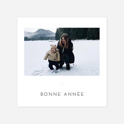 Carte de voeux Élégant cœur