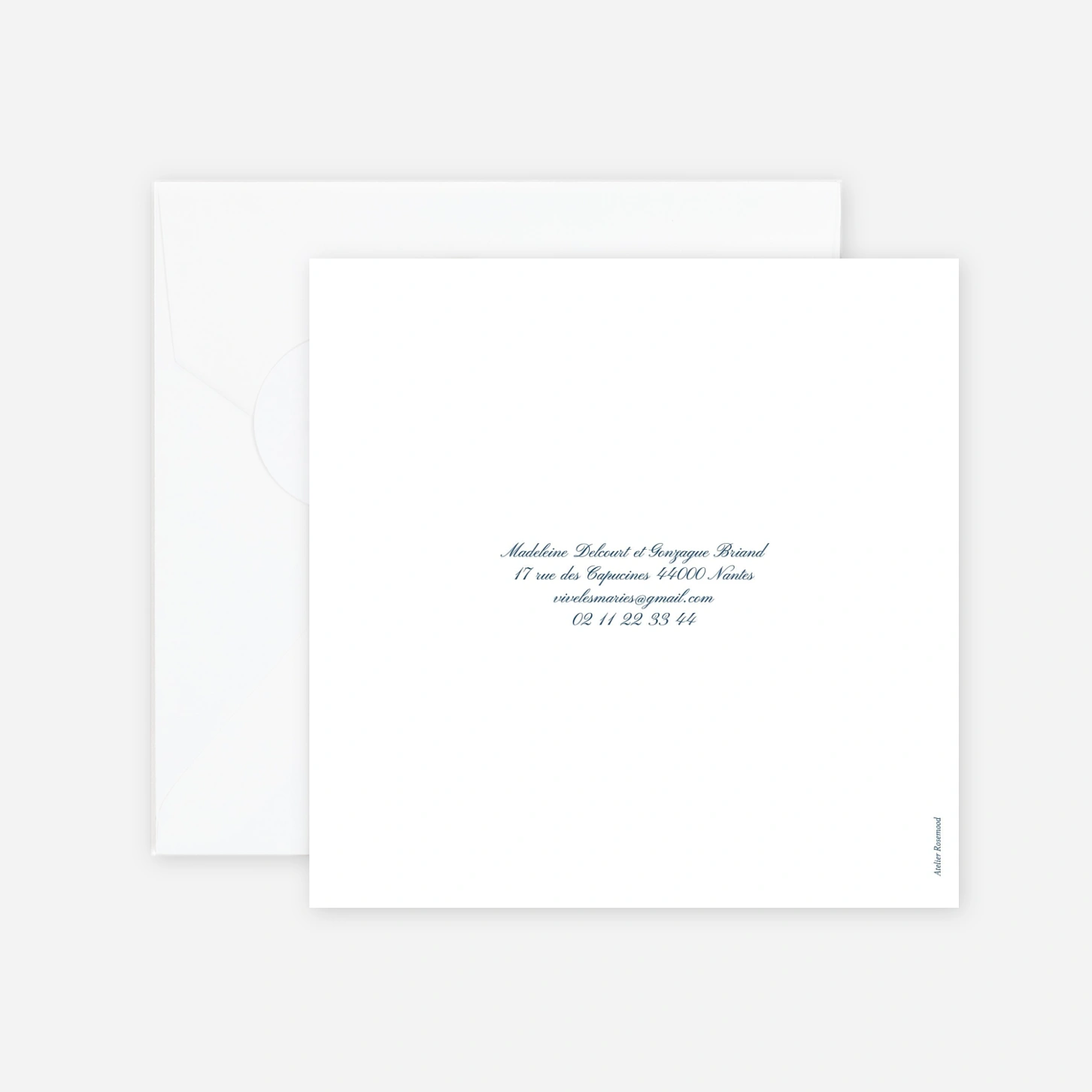 Faire-part mariage Élégant
