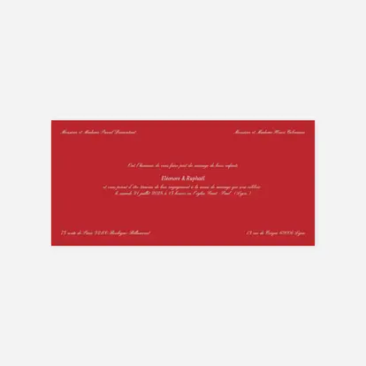 Faire-part mariage Élégant