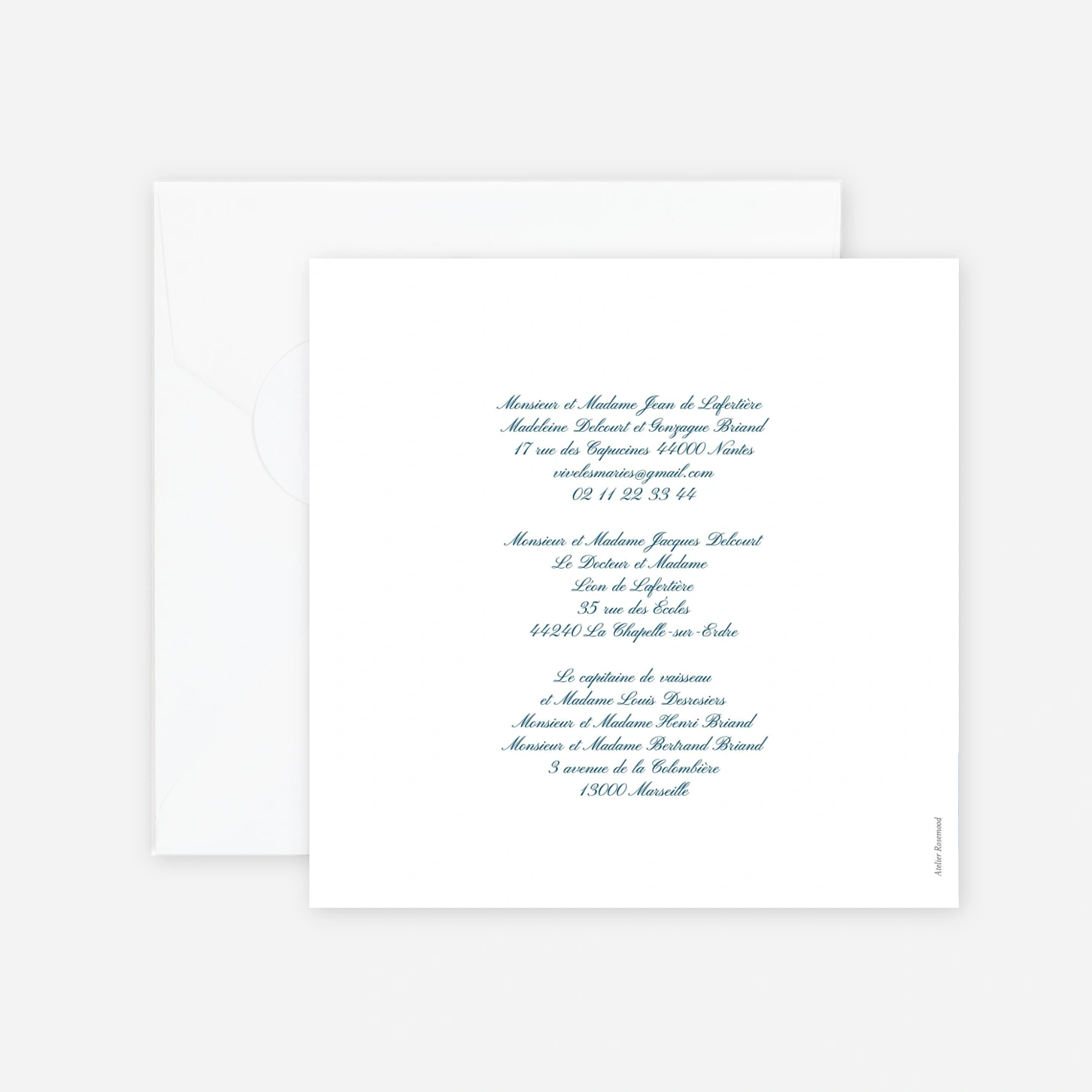 Faire-part mariage Élégante Aquarelle