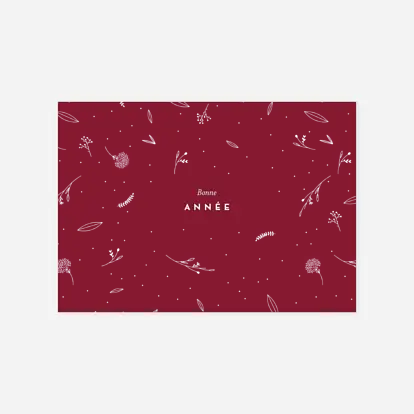 Carte de voeux Elegants feuillages