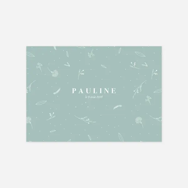 Élégant feuillage en pastel