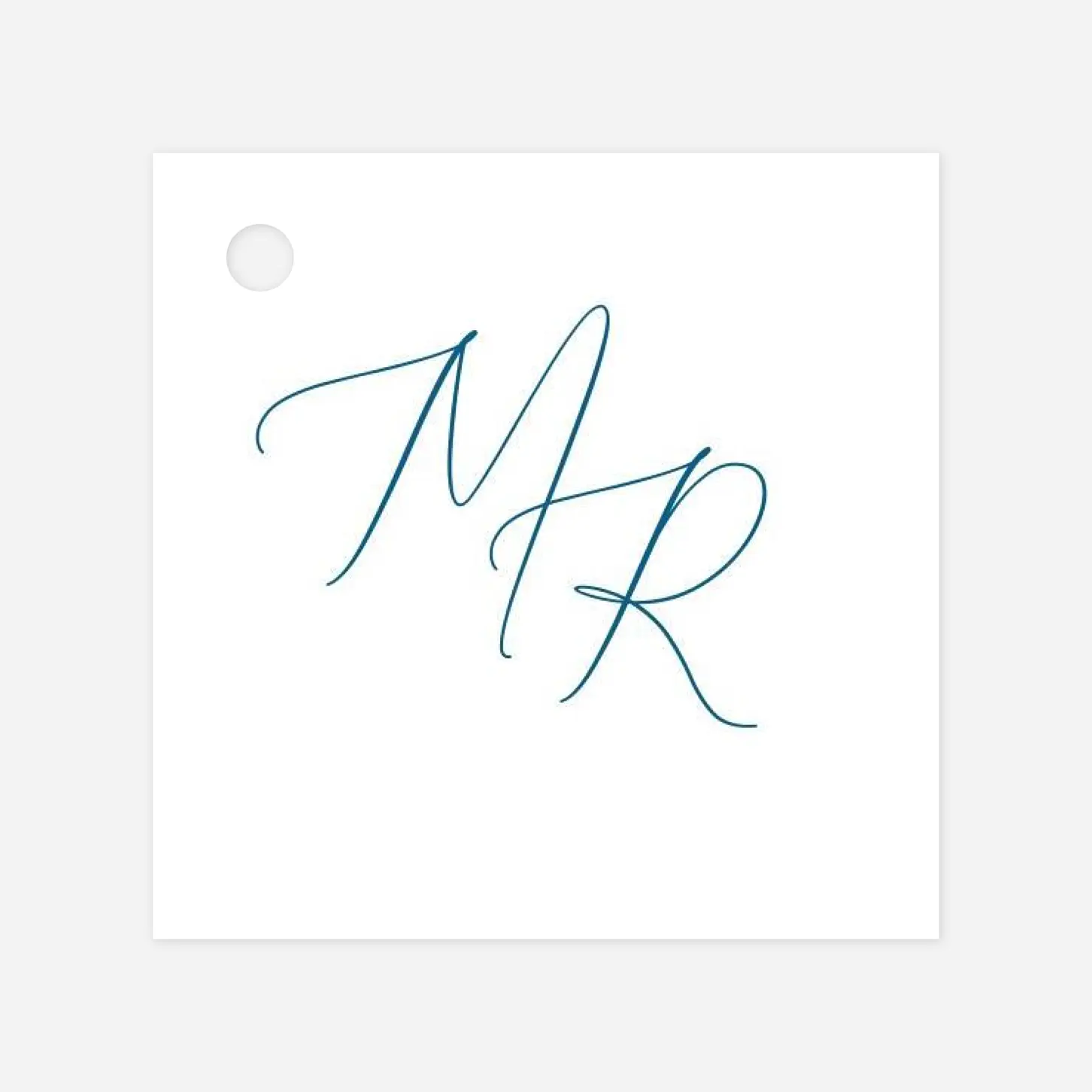 Étiquette avec ruban Élégance