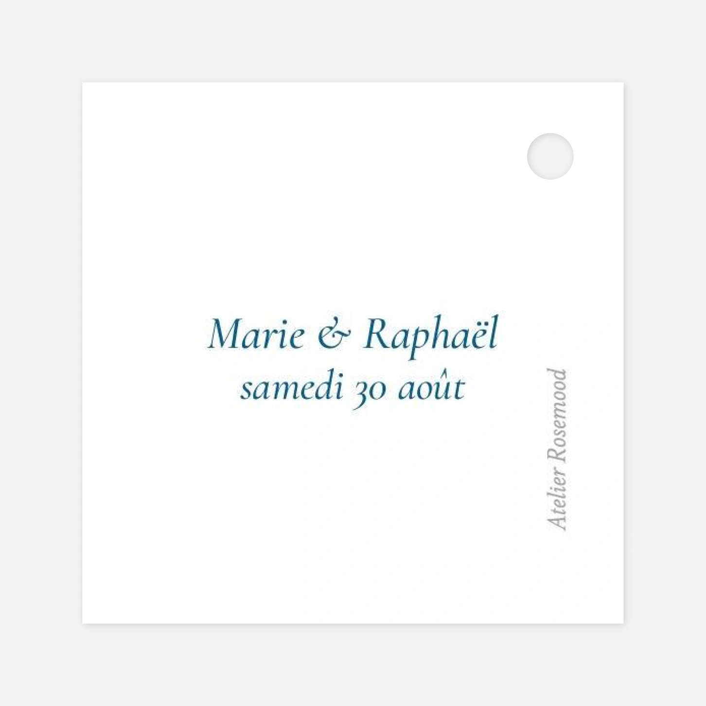 Étiquette avec ruban Élégance