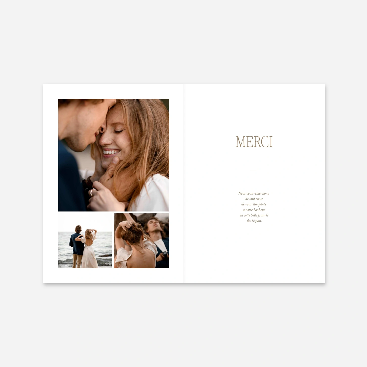 Carte de remerciements Élégante gratitude