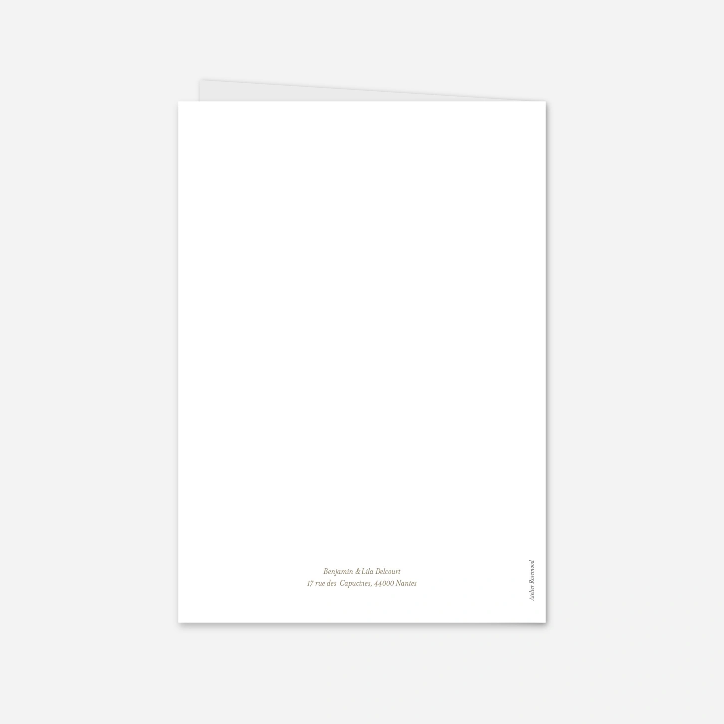 Carte de remerciements Élégante gratitude