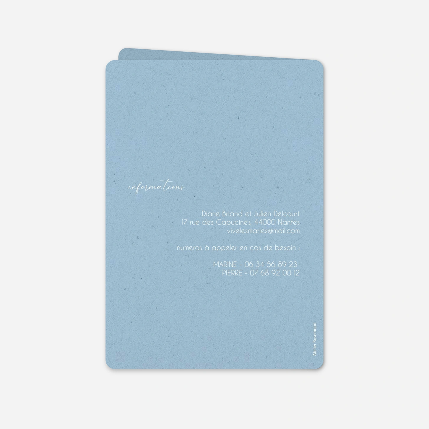 Faire-part mariage Élégance Intemporelle