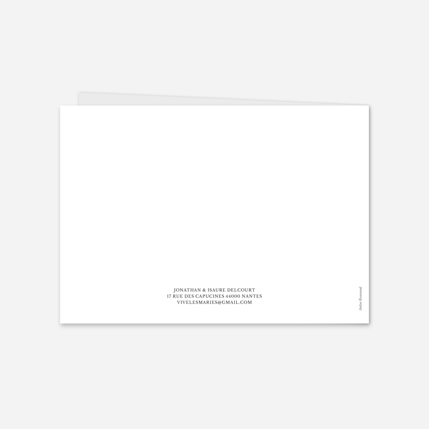 Carte de remerciements Élégant photo portrait