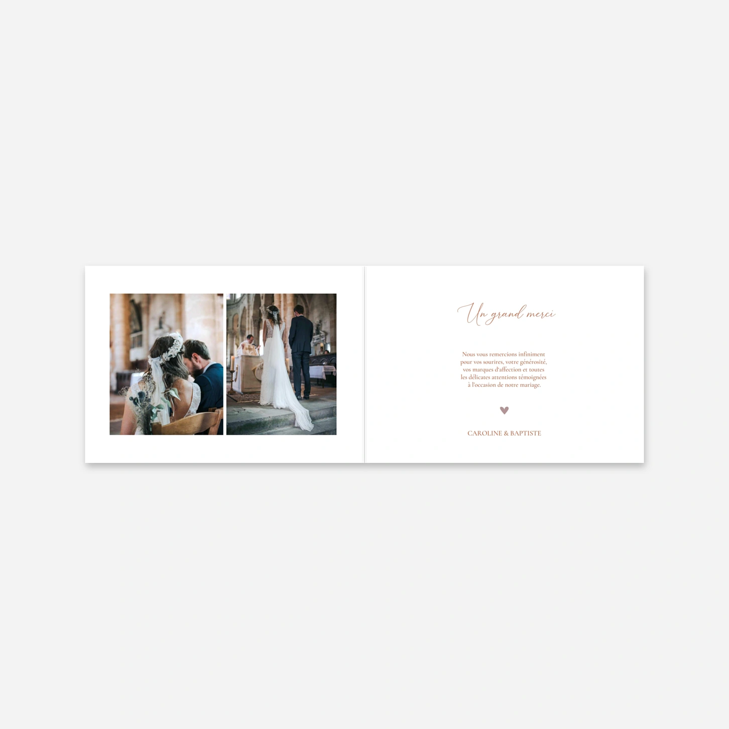 Carte de remerciements En harmonie