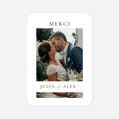 Carte de remerciements Ensemble