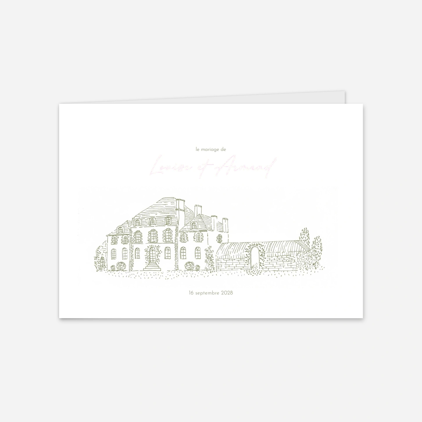 Faire-part mariage Esquisse