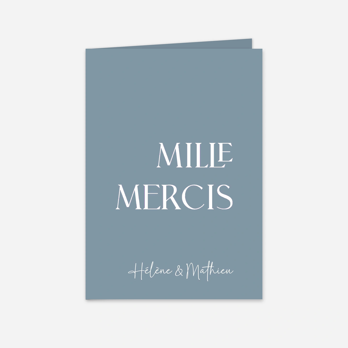 Carte de remerciements En toute simplicité