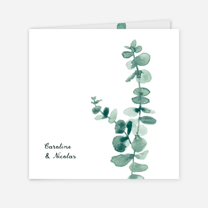 Faire-part mariage Eucalyptus
