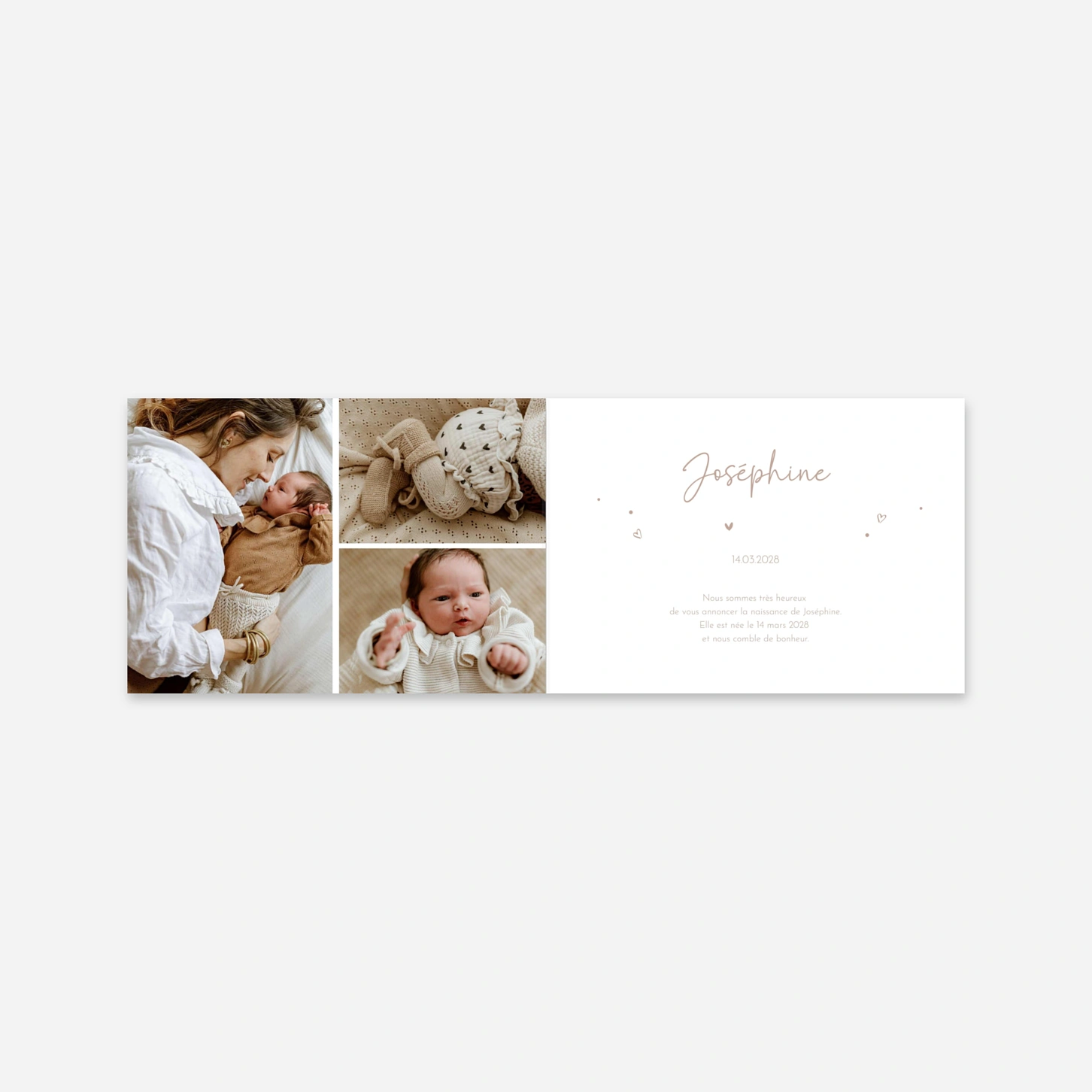 Faire-part naissance Et voilà