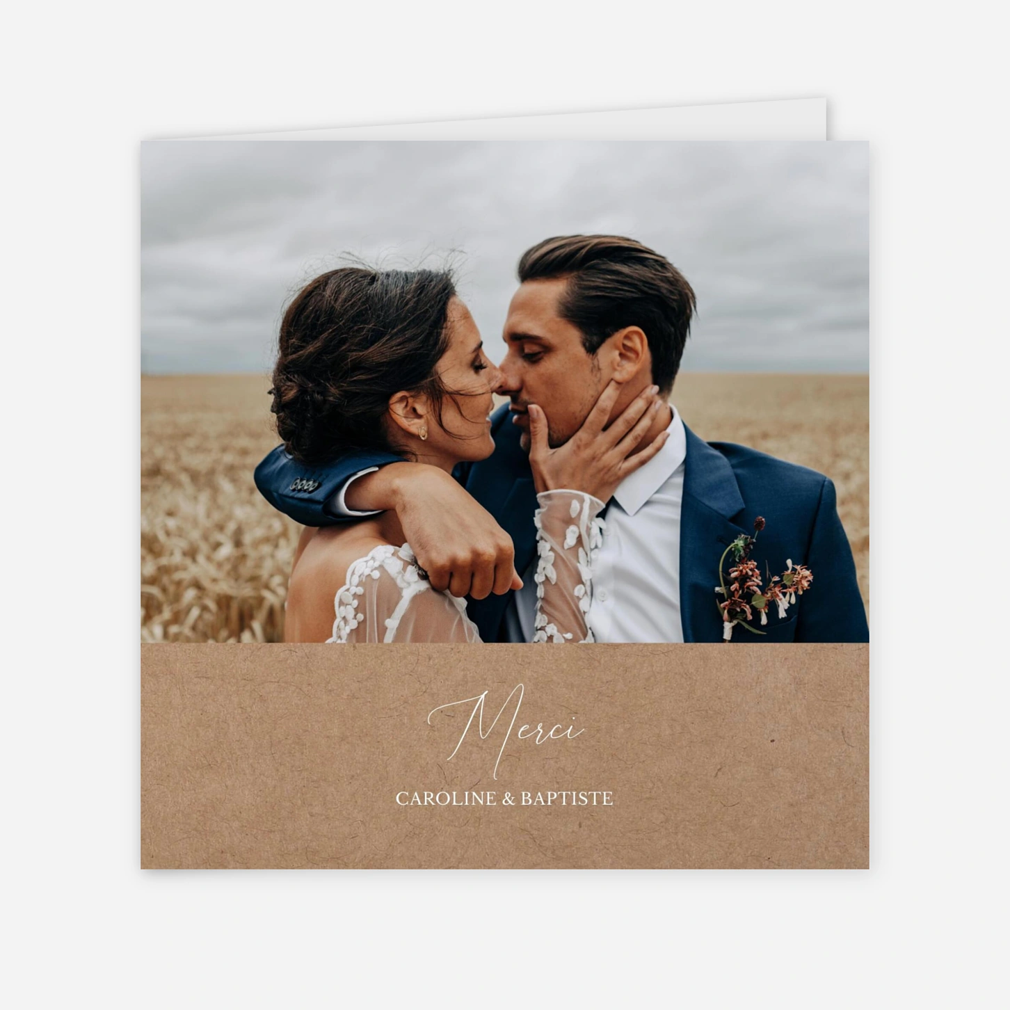 Carte de remerciements Notre instant