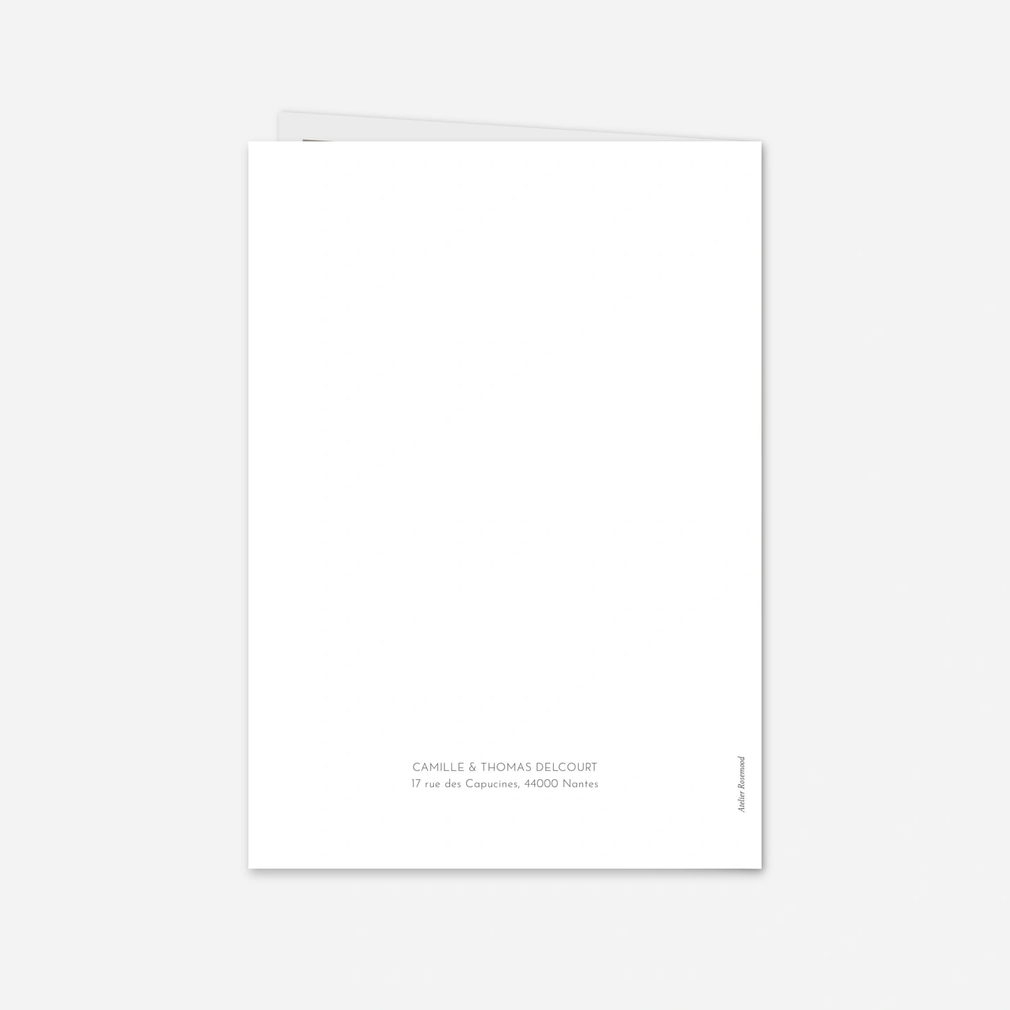 Faire-part naissance Feuille d'or