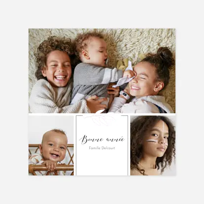 Carte de voeux Feuille d'or cartouche