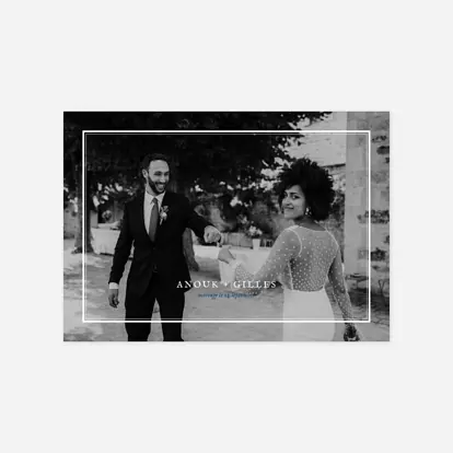 Carte de remerciements Feuillage