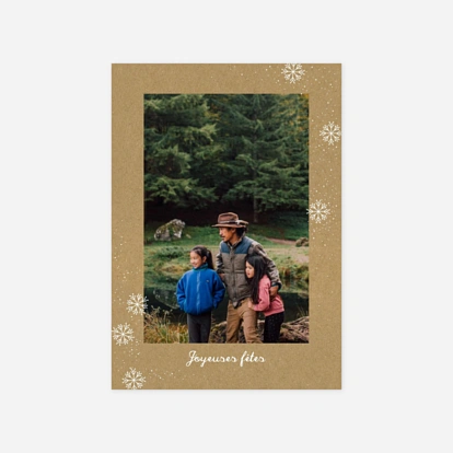 Carte de voeux Flocon