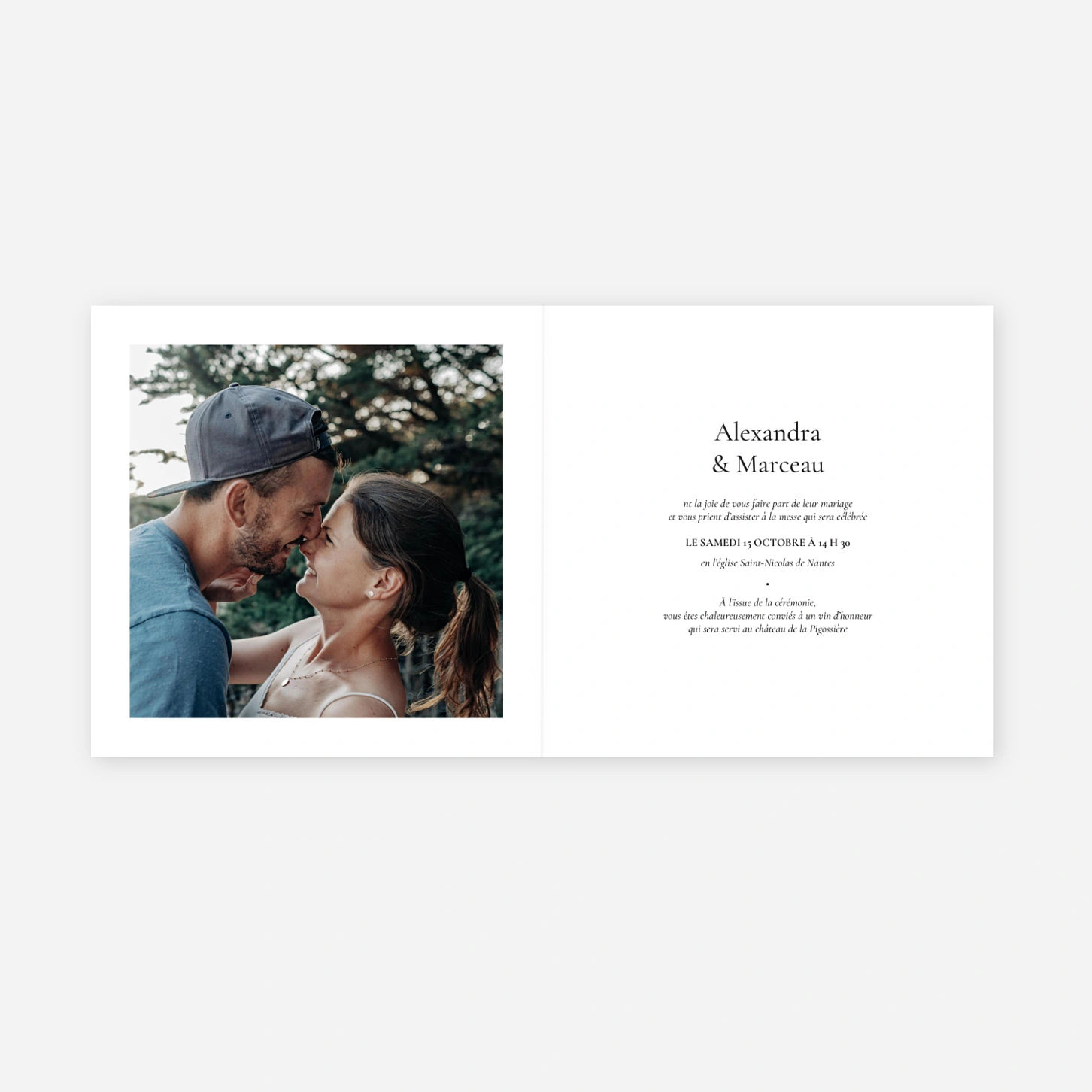 Faire-part mariage Fleuraison