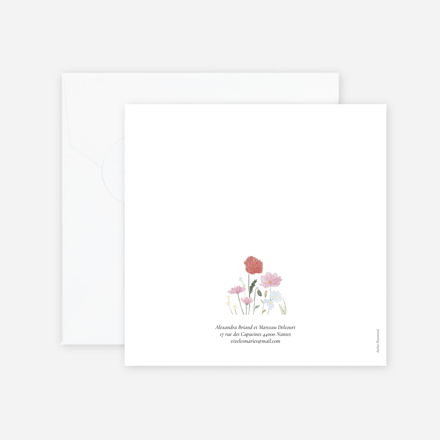 Faire-part mariage Fleuraison