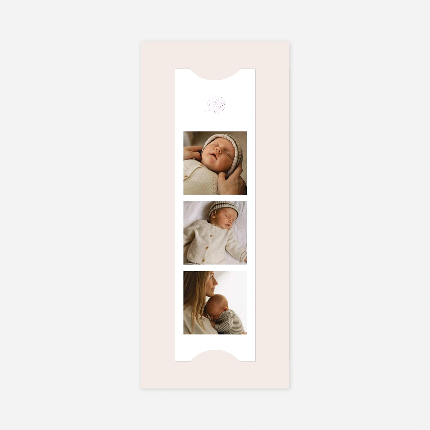 Faire-part naissance Fleur minimale