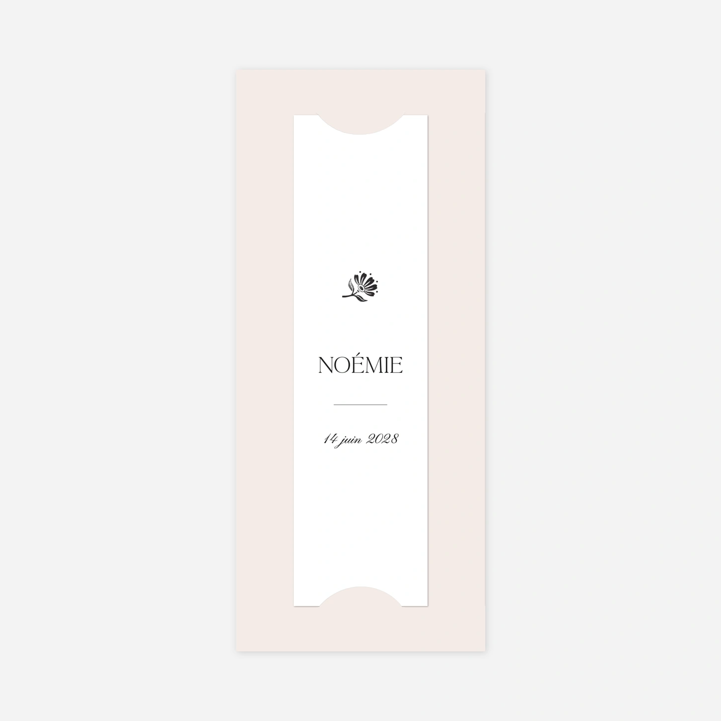 Faire-part naissance Fleur minimale
