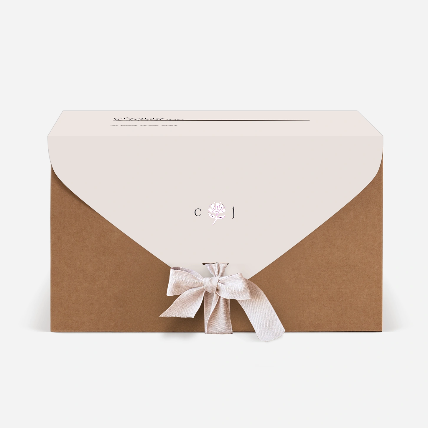 Urne Mariage Fleur minimale