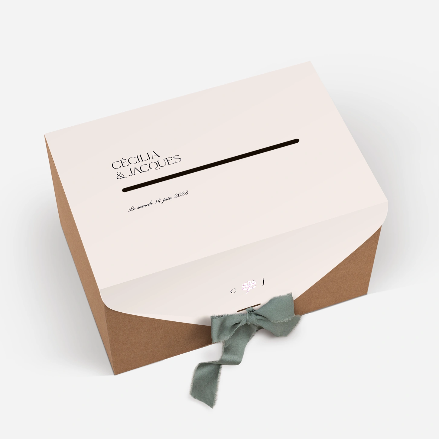 Urne Mariage Fleur minimale
