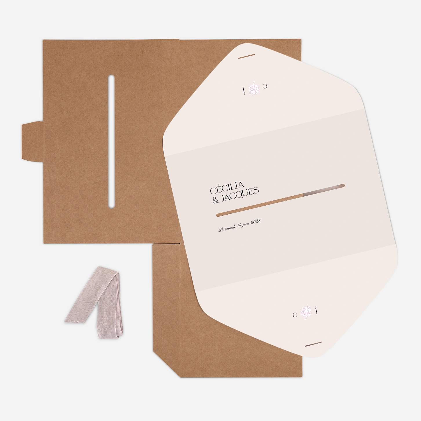 Urne Mariage Fleur minimale