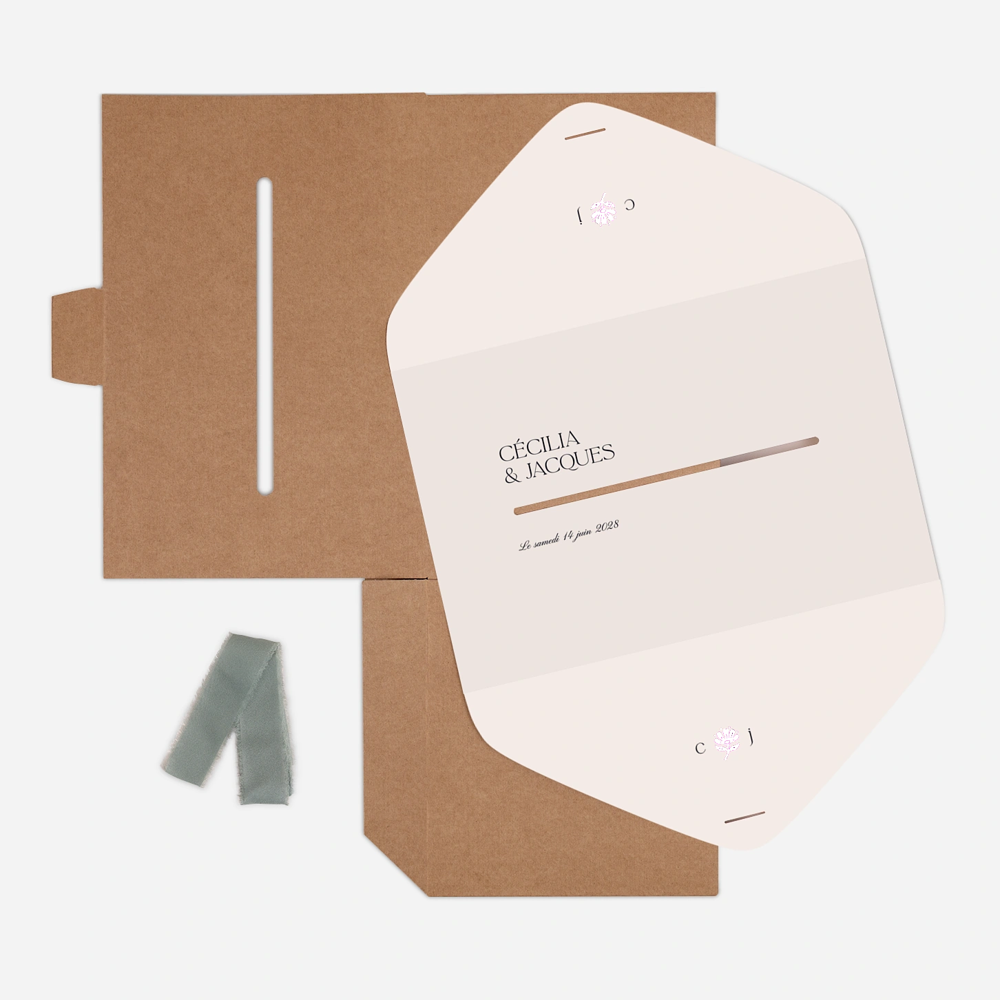 Urne Mariage Fleur minimale