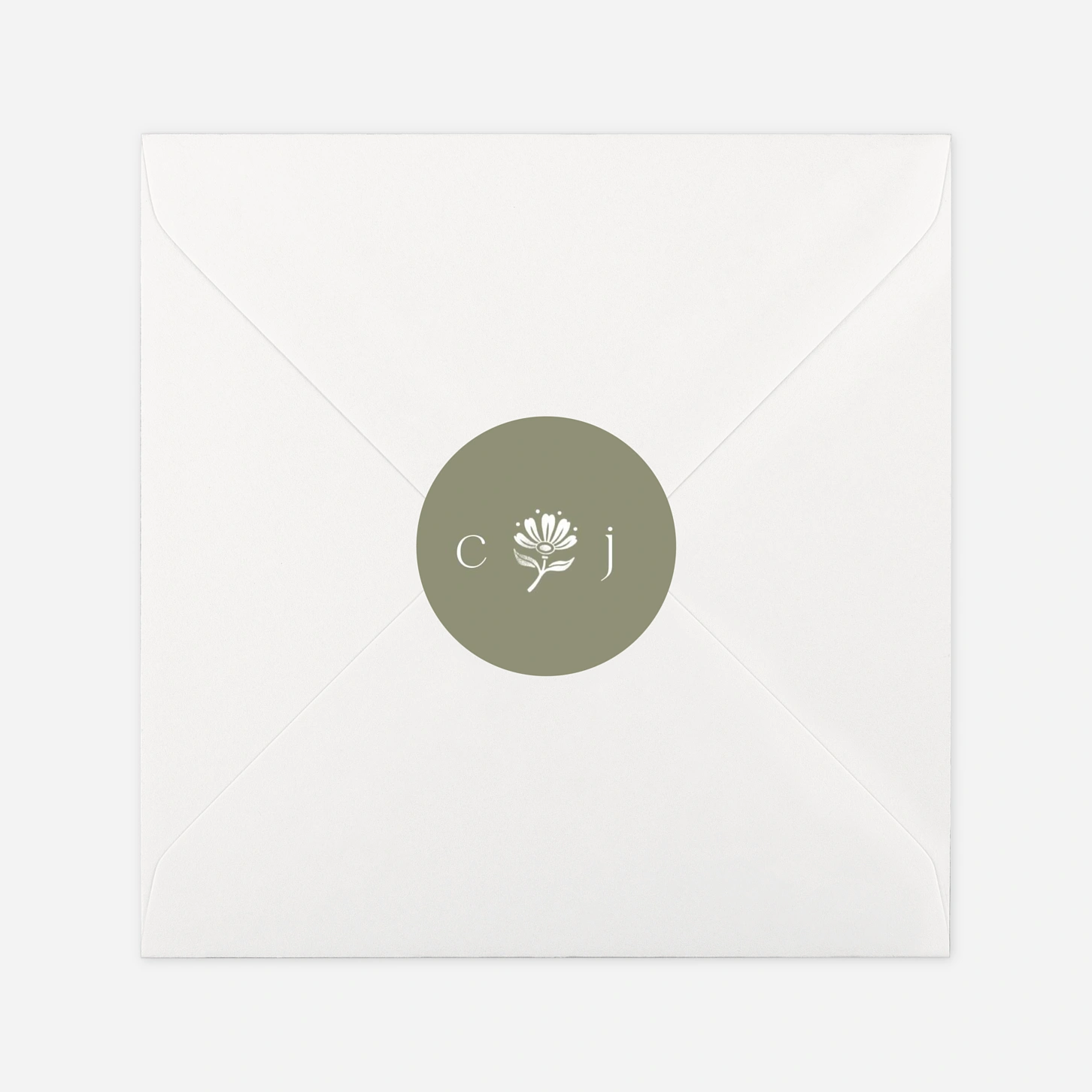 Stickers mariage Fleur minimale