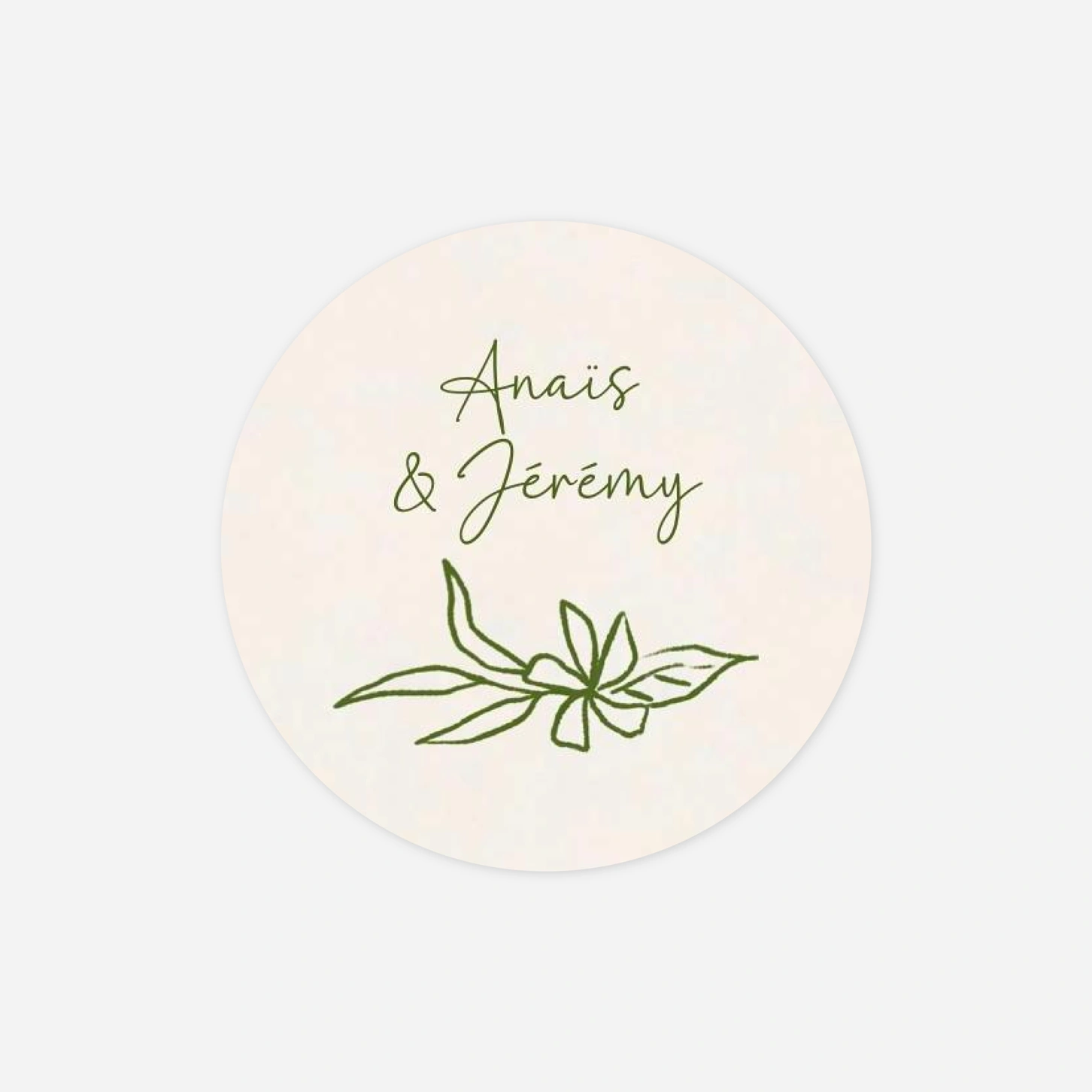 Stickers mariage Fogliame