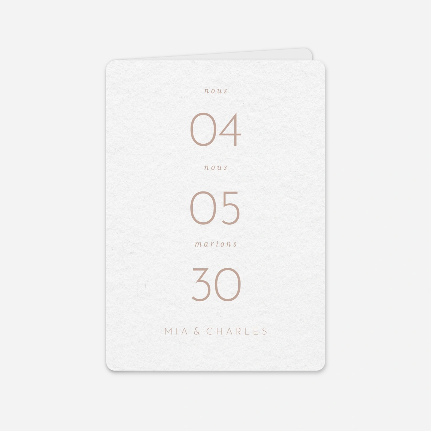 Faire-part mariage Force Simple