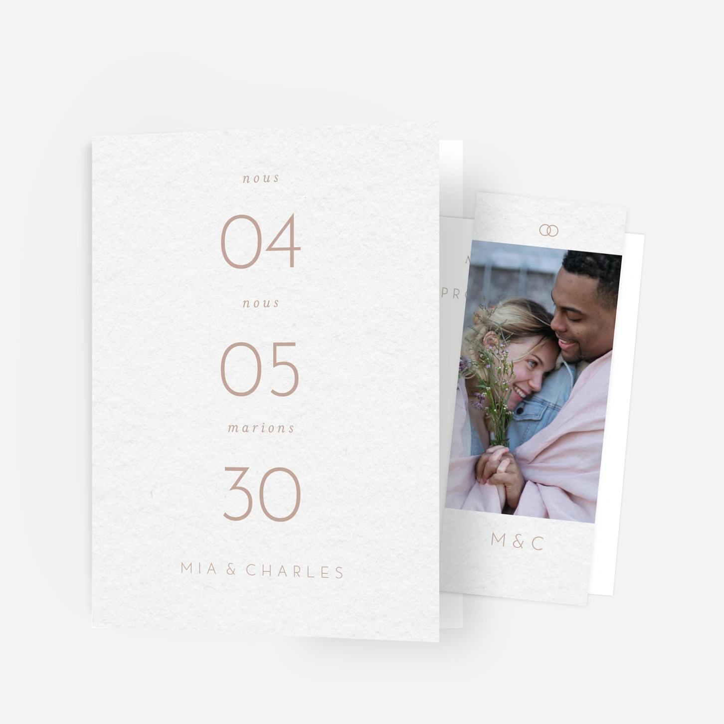 Faire-part mariage Force Simple