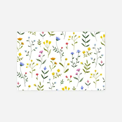 Carte de correspondance Fleurs sauvages