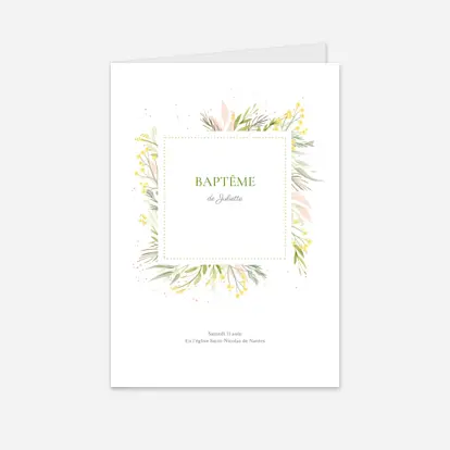 Livret de messe baptême Gaieté