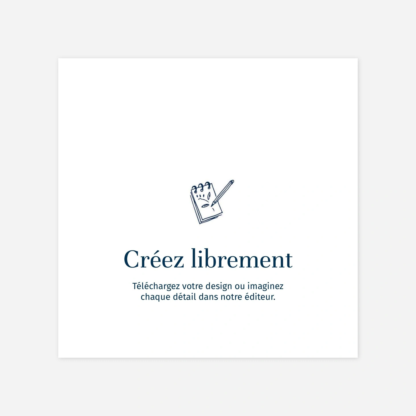 Carte de remerciements 100% Personnalisable