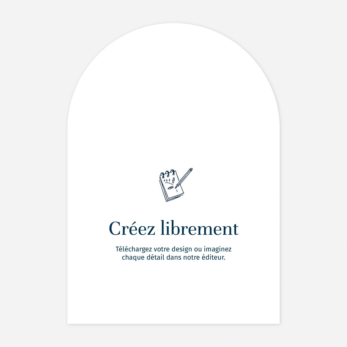 Carte de remerciements 100% Personnalisable