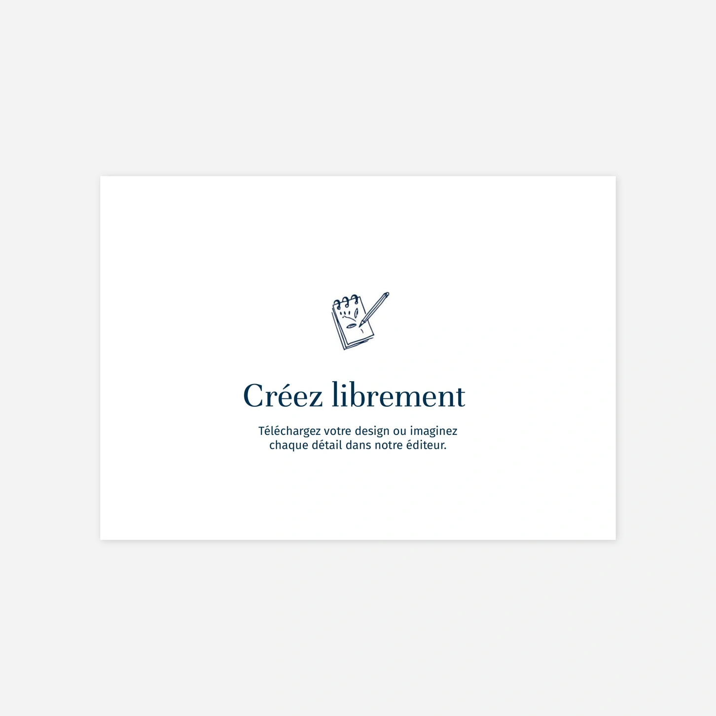 Carte de voeux 100% Personnalisable