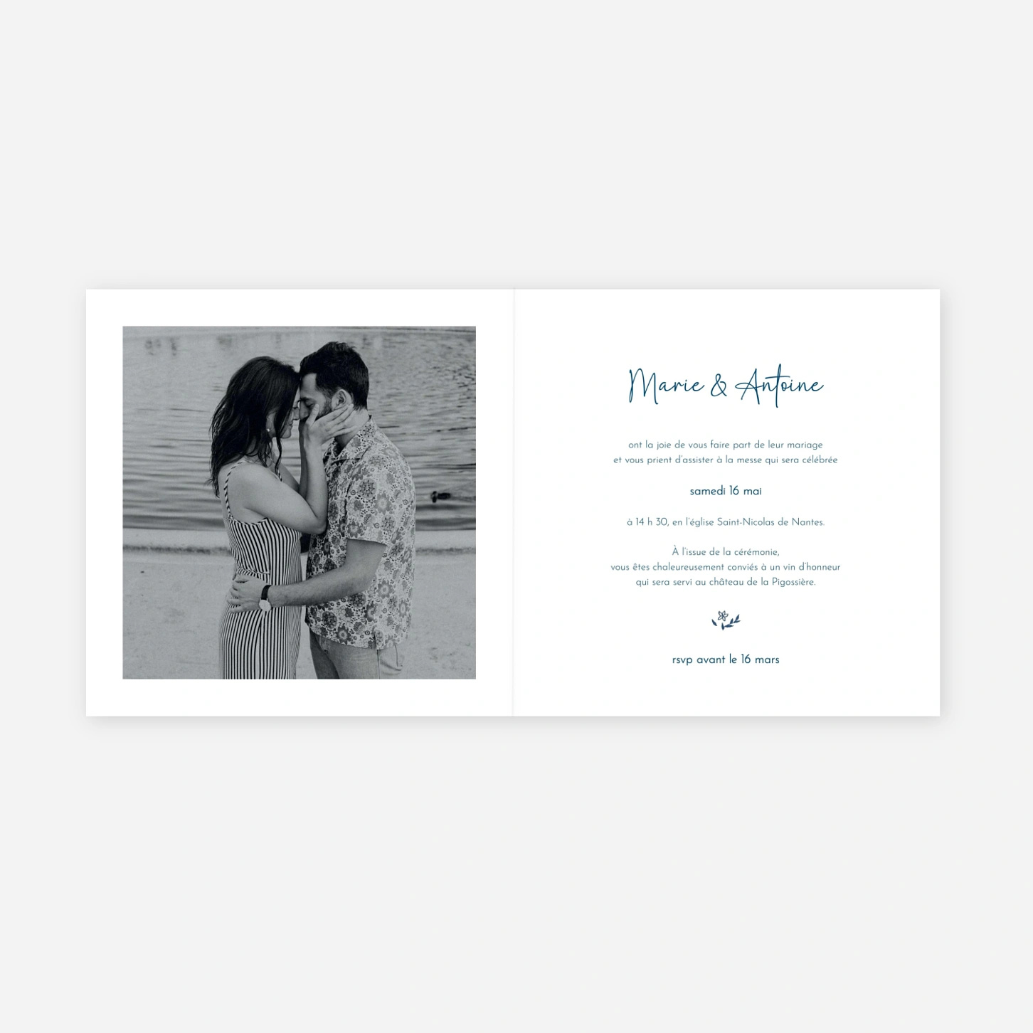 Faire-part mariage Gloriette