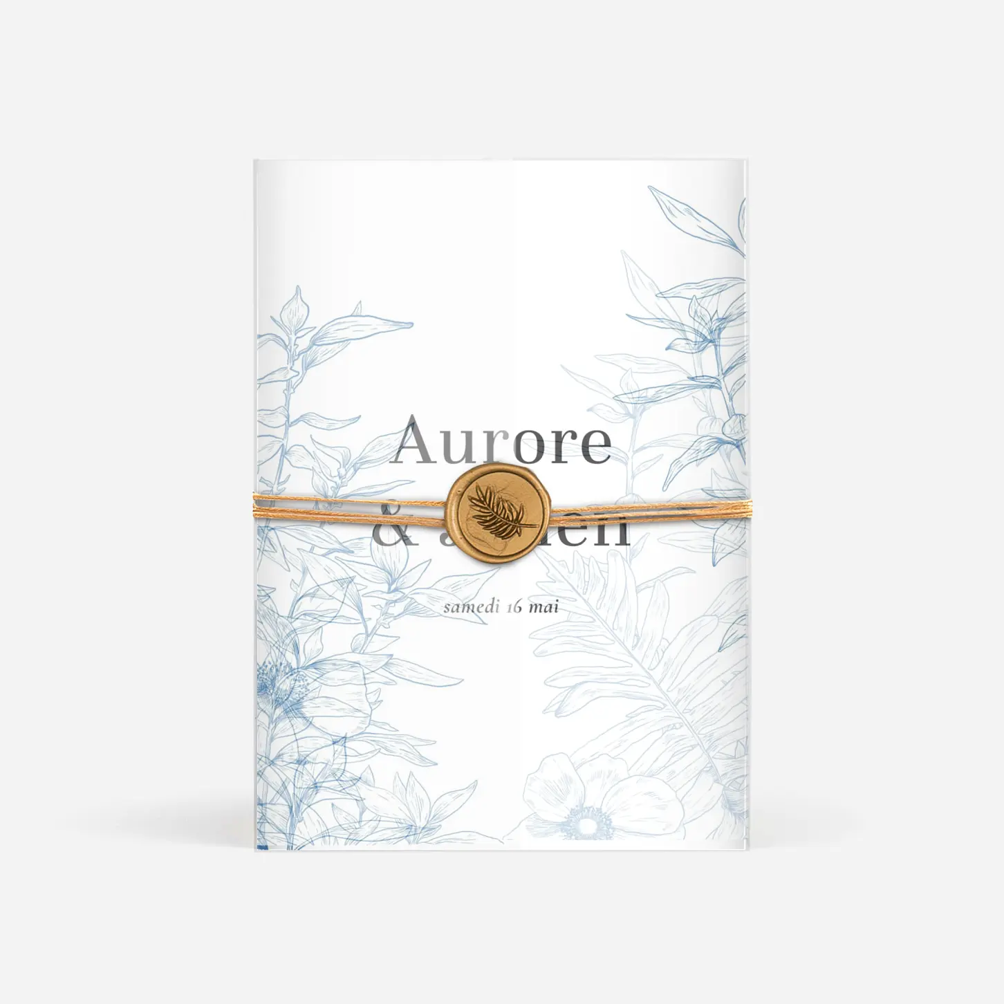 Faire-part mariage Gravure